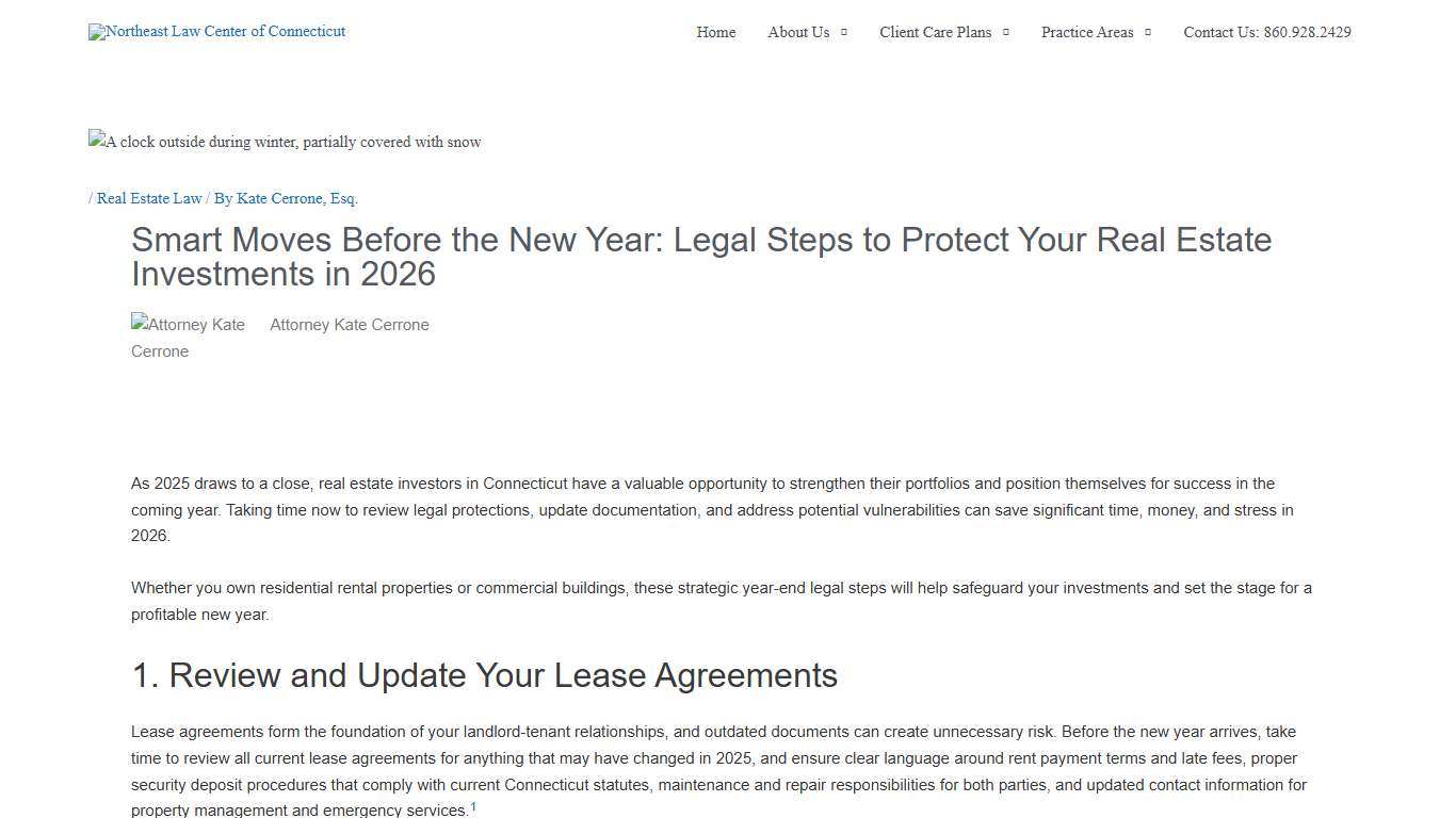 Smart Moves Before the New Year: Legal Steps to Protect Your Real Estate Investments in 2026 - Northeast Law Center